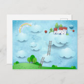 Overval over de wolken briefkaart (Voorkant / Achterkant)