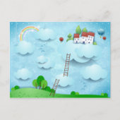 Overval over de wolken briefkaart (Voorkant)