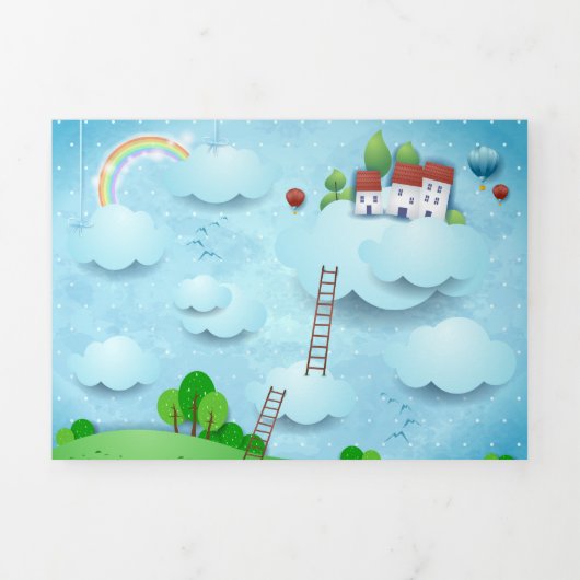 Overval over de wolken drieluik kaart (Cover)