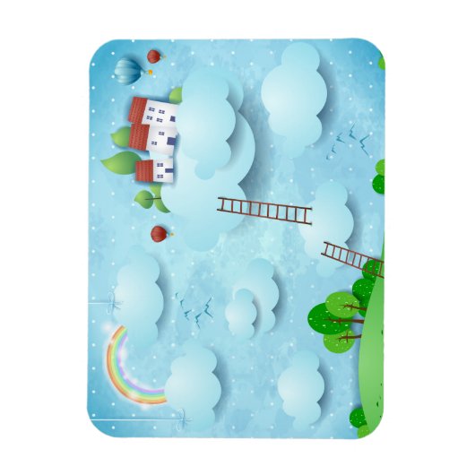 Overval over de wolken magneet (Verticaal)