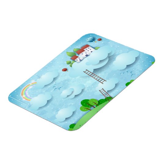 Overval over de wolken magneet (Linkerzijde)