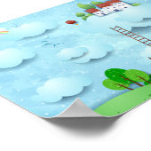 Overval over de wolken poster (Hoek)