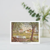 Overval van Sisley Alfred op de banken van de Sein Briefkaart (Staand voorkant)