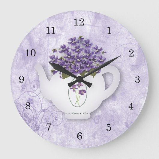 Overvallen in de wandklok van Teapot (Voorkant)