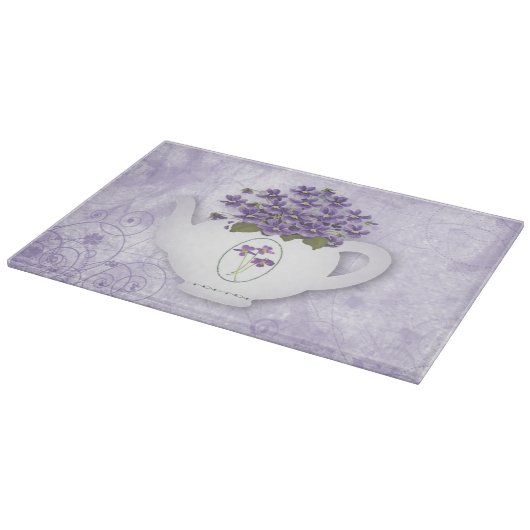 Overvallen in een theepot snijplank (Hoek)