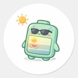 Oververhit Ronde Sticker