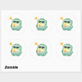 Oververhit Ronde Sticker (Vel)