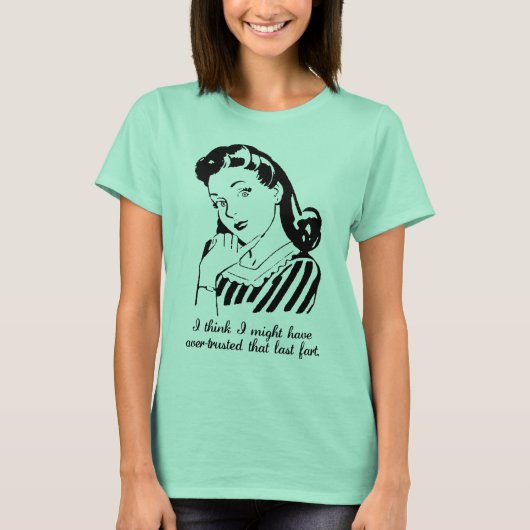 Oververtrouwde Scheet Grappige T-shirt (Voorkant)