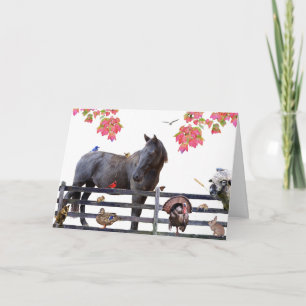 Overvloed aan aarde:HappyThanksgiving Holiday Kaar Feestdagen Kaart