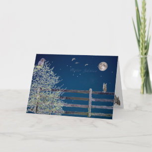 Overvloed aan aarde: Winter Solstice Holiday Card Feestdagen Kaart