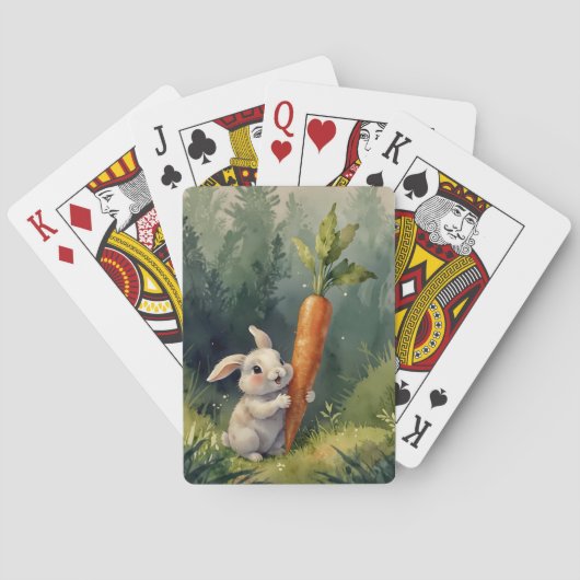 Overvloed aan konijnen pokerkaarten (Achterkant)