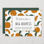 Overvloed aan Sinaasappels Nieuw Thuisadres Aankondiging (Voorkant / Achterkant)