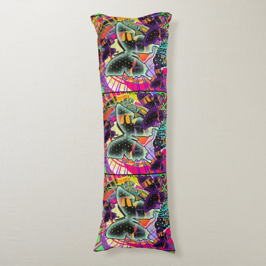 Overvloed aan vlinders lichaamskussen (Voorkant Verticaal)