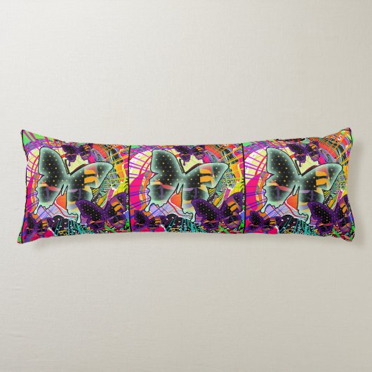 Overvloed aan vlinders lichaamskussen (Voorkant)