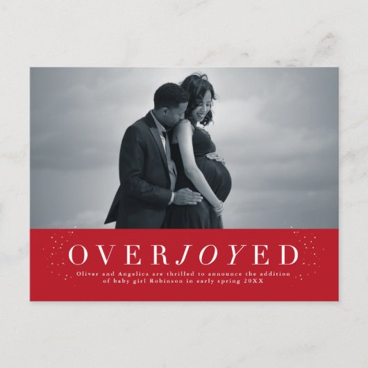 Overvloed aan zwangerschapsverlof Aankondiging bri (Voorkant)