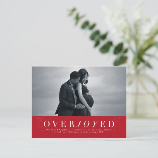 Overvloed aan zwangerschapsverlof Aankondiging bri (Staand voorkant)