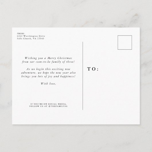 Overvloed aan zwangerschapsverlof Aankondiging bri (Achterkant)