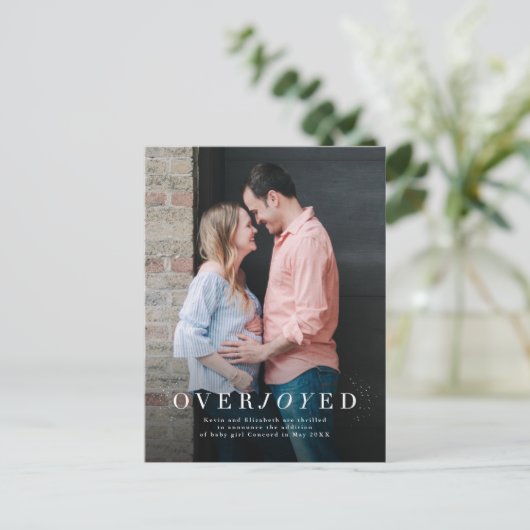 Overvloed aan zwangerschapsverlof Aankondiging bri (Staand voorkant)