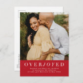 Overvloed aankondiging verticale vakantiezwangersc (Voorkant / Achterkant)