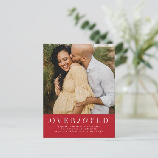 Overvloed aankondiging verticale vakantiezwangersc (Staand voorkant)