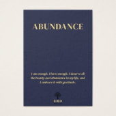 Overvloed Betekenisvolle Armband Sieraden Display  Visitekaartje (Voorkant)