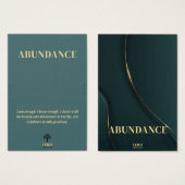 Overvloed Betekenisvolle Armband Sieraden Display Visitekaartje (Voorkant /achterkant)