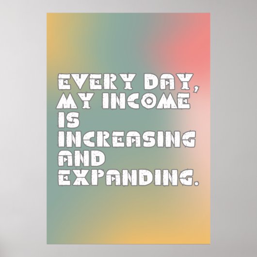 Overvloed Bevestigingsposter Poster (Voorkant)