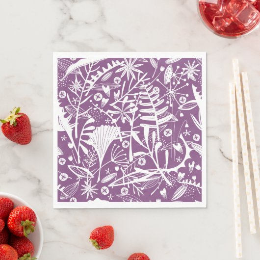 Overvloed botanische berry Party Napkin Servet (Insitu)