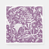 Overvloed botanische berry Party Napkin Servet (Voorkant)