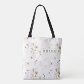 Overvloed Bruidsshower met gedroogde wilde bloemen Tote Bag (Achterkant)