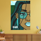 Overvloed Canvas Print (Insitu (Woonkamer))