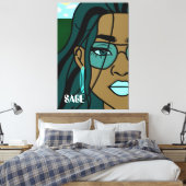 Overvloed Canvas Print (Insitu (Slaapkamer))