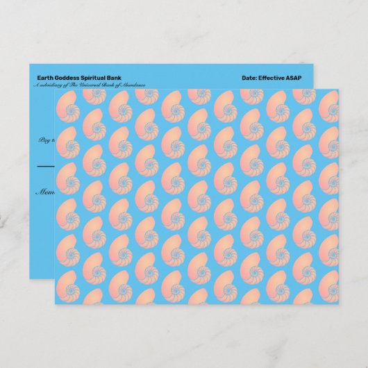 Overvloed controles voor het manifesteren van rijk briefkaart (Voorkant / Achterkant)