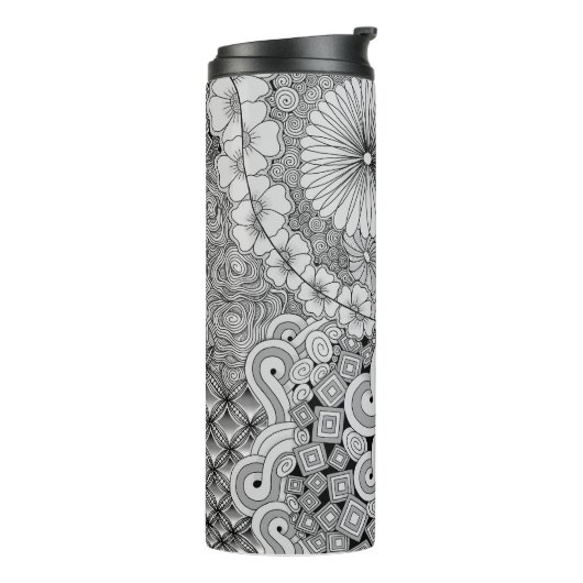 Overvloed in Bloom Thermische Tumbler Thermosbeker (Gedraaid links)
