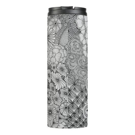 Overvloed in Bloom Thermische Tumbler Thermosbeker (Achterkant)