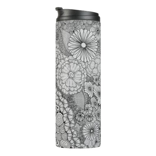 Overvloed in Bloom Thermische Tumbler Thermosbeker (Geroteerd rechts)