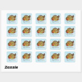 Overvloed Oogst Vierkante Sticker (Vel)