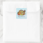 Overvloed Oogst Vierkante Sticker (Tas)