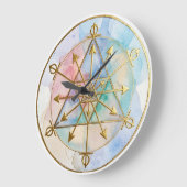 Overvloed Radionic Symbool Kunst Grote Klok (Hoek)