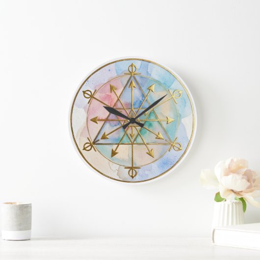 Overvloed Radionic Symbool Kunst Grote Klok (Huis)