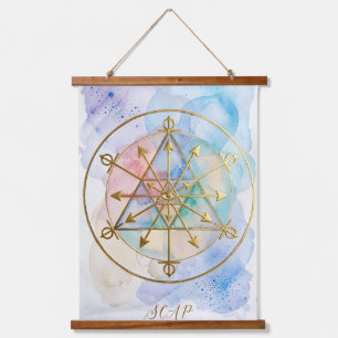 Overvloed Radionic Symbool Kunst Hangend Wandkleed