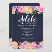 Overvloed van de Uitnodiging van Bloemen (Voorkant / Achterkant)