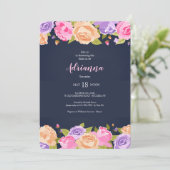 Overvloed van de Uitnodiging van de Bridal van de  (Staand voorkant)