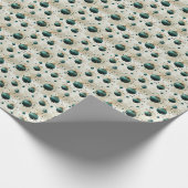 Overvloed van Groenen: Groen en Goud Cadeaupapier (Hoek)