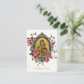 Overvloed van Rozen Orthodoxe begrafenisgebed Kaar Plaatskaartje (Staand voorkant)