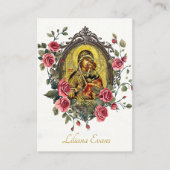 Overvloed van Rozen Orthodoxe begrafenisgebed Kaar Plaatskaartje (Voorkant)