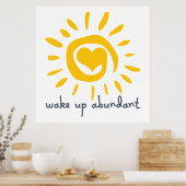 Overvloed wakker poster (Keuken)