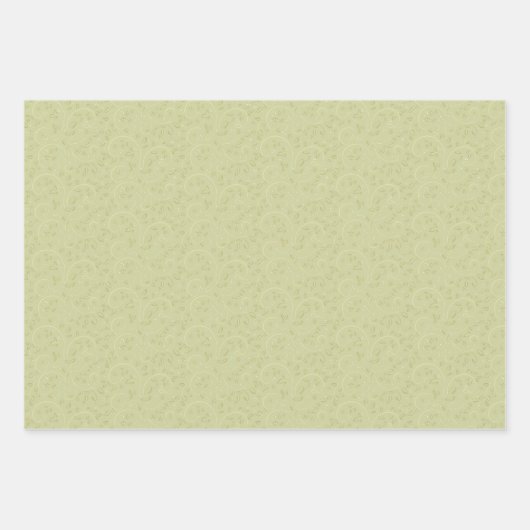 Overvloedig Boeket Olijf Verpakking Papier Set van Inpakpapier Vel (Voorkant 2)