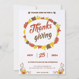 Overvloedig feest in Bladerige Pompoen Bladeren op Kaart