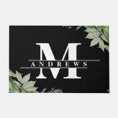 Overvloedig Foliage Monogram Doormat Deurmat (Voorkant)
